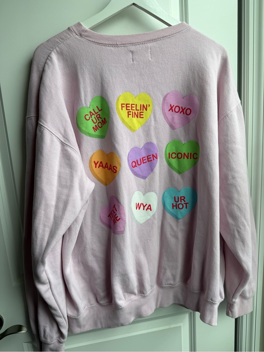 Show me your Mumu Candy Crush Graphic Stanley Sweatshirt Girly Coquette Medium